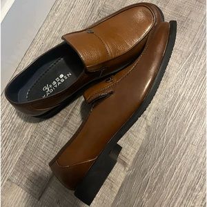 Men’s work Business Dress Formal leather shoes Classic flat Oxford loafer Slip